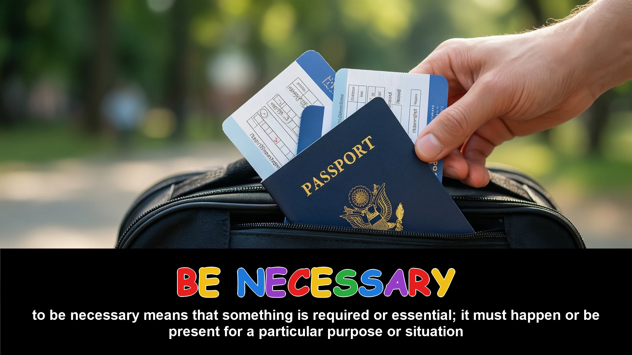 English Illustration for be necessary